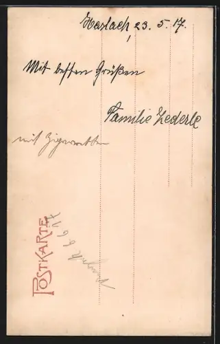 AK Haslach / Kinzigtal, Denkmal Karl Sandhas