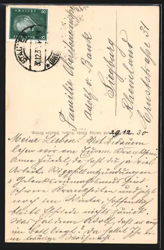 AK Staufen / Breisgau, Teilansicht mit Kirche und Schlossruine