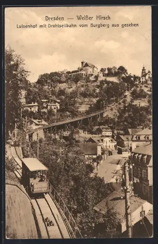 AK Dresden-Loschwitz, Drahtseilbahn