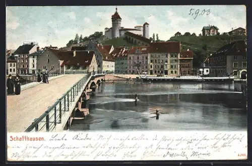 AK Schaffhausen, Brücke in die Stadt
