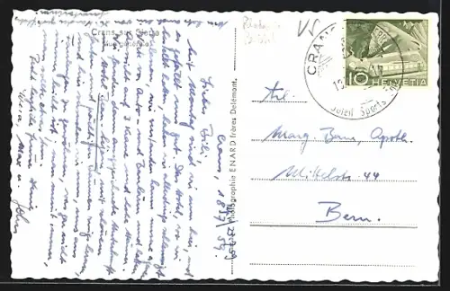 AK Crans-sur-Sierre, Vue générale