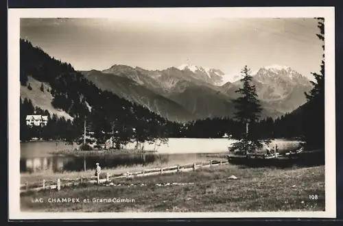 AK Lac Champex, Panorama et Grand Combin