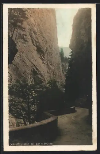 AK Viamala, Viamalastrasse bei der II. Brücke