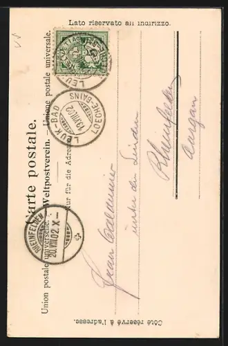 AK Loueche-les-Bains, Vue générale