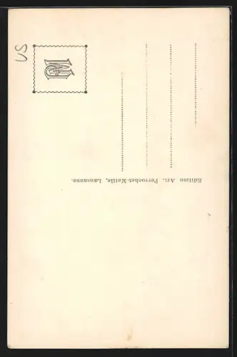 AK Loeche-les-Bains, Vue générale et le Gemmi