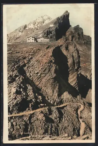 AK La Gemmi, Hotel Wildstrubel, Plattenhörner und Riederhorn