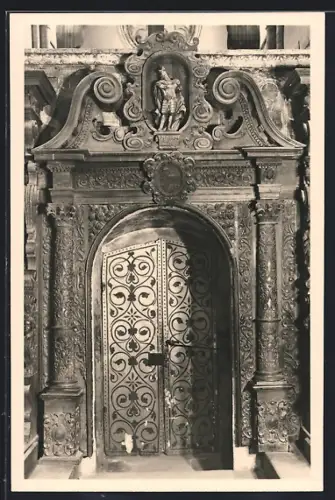 AK Sion, La Collégiale de Valère, Les stalles des chanoines, La porte