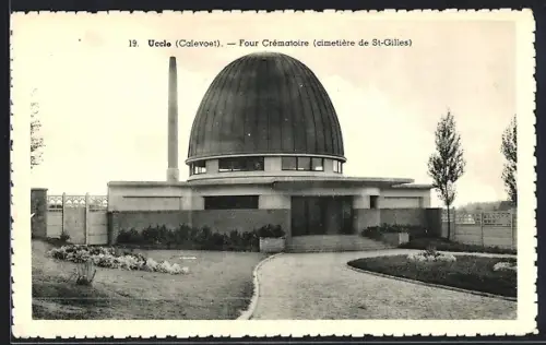 AK Calevoet /Uccle, Four Crématoire, cimetière de St.-Gilles