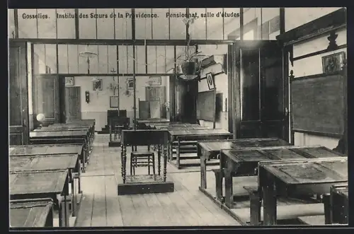 AK Gosselies, Institut des Soeurs de la Providence, Pensionnat, salle d`études