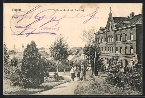 AK Eupen, Töchterpensionat mit Stadtpark