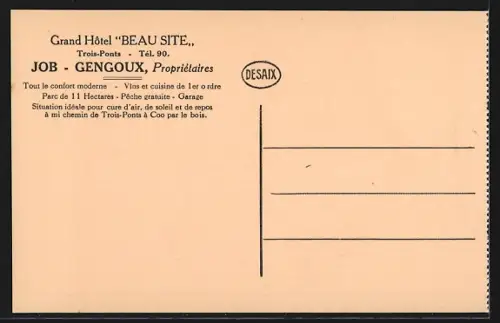AK Trois-Ponts, Entrée de l`hôtel