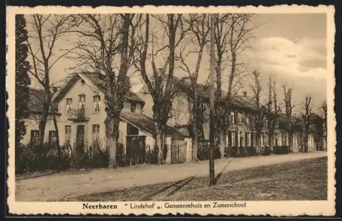 AK Neerharen, Lindehof, Gemeentehuis en Zusterschool