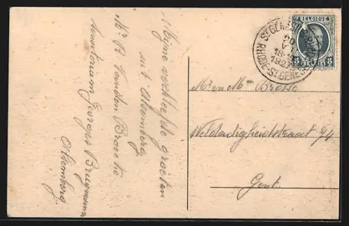 AK Alsemberg, Sanatorium Brugman, Vue de l`Economat