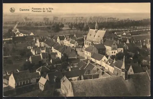 AK Damme, Panorama der Stad
