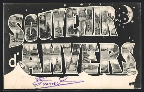 AK Anvers, Vues de la ville