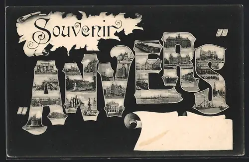 AK Anvers, Vues de la ville