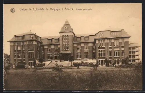 AK Anvers, Université Coloniale de Belgique, Entrée principale