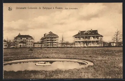 AK Anvers, Université Coloniale de Belgique, Vue d`ensemble