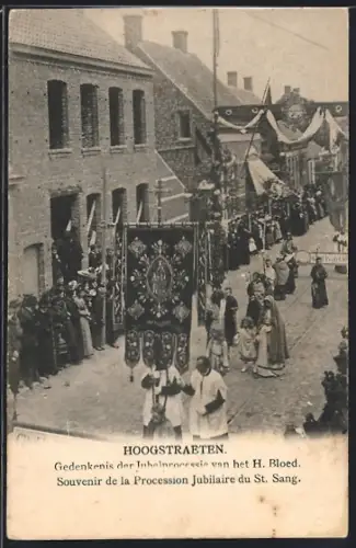AK Hoogstraeten, Souvenir de la Procession Jubilaire du St. Sang