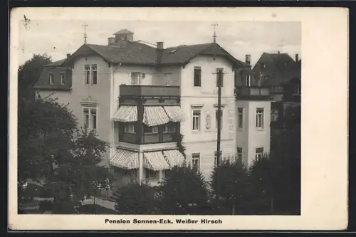 AK Dresden-Weisser Hirsch, Hotel-Pension Sonnen-Eck