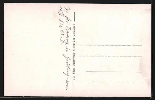 AK Gauting, Alte Mühle, Reismühle, Totalansicht des Ortes