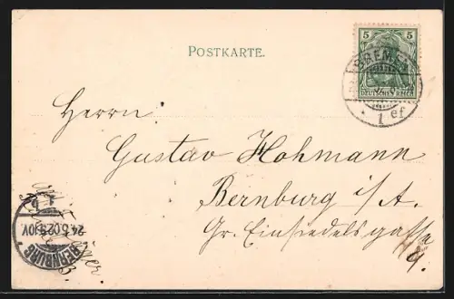 AK Bremen, Tivoli Theater, An der Weide, Wein-Restraurant Zum Rebstock