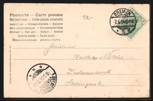 AK Bremen, Blick in die Richard Wagnerstrasse