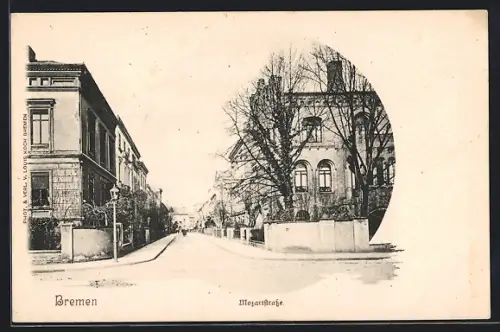 AK Bremen, Blick in die Mozartstrasse
