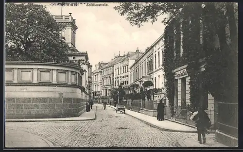 AK Bremen, Blick in die Schillerstrasse