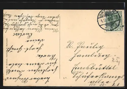 AK Bremen, Höhere Mädchenschule von H. Kriebisch in der Löningstrasse