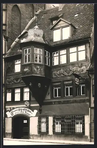 Foto-AK Würzburg, Gasthaus zu den drei Kronen