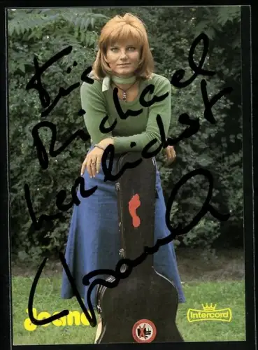 AK Sängerin Joana mit Gitarre, Autograph