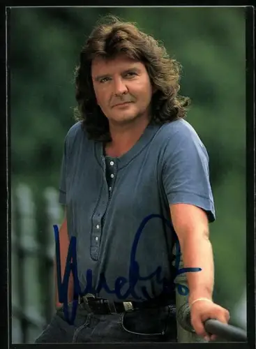 AK Musiker Bernd Clüver im Portrait, Autograph