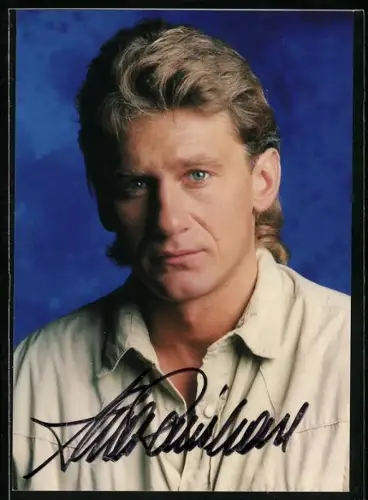 AK Sänger Reinhard Fendrich im Portrait, Autograph