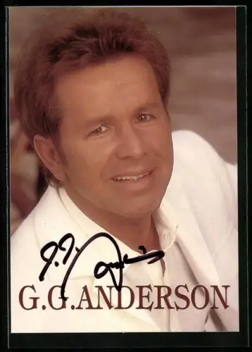 AK Portrait des Musikers G. G. Anderson, Autograph