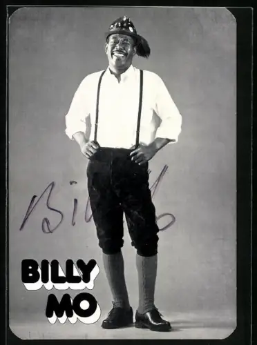 AK Musiker Billy Mo lächelt in die Kamera, Autograph