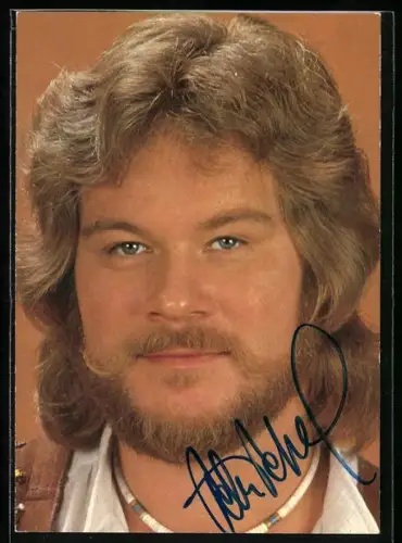 AK Musiker Peter Petrel im Portrait, Autograph