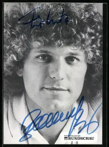 AK Musiker Bernhard Brink im Portrait, Autograph