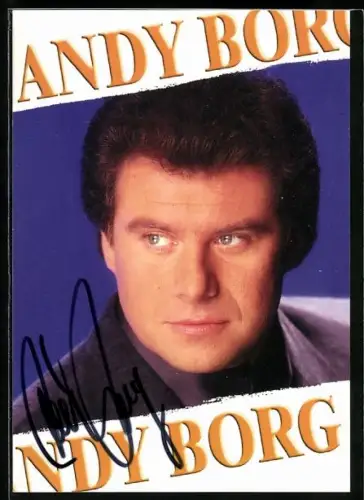 AK Sänger Andy Borg, Portrait, Autograph