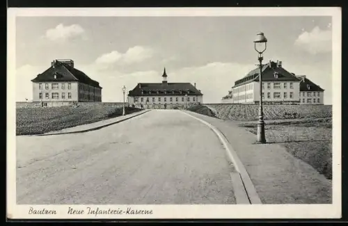 AK Bautzen, Blick auf die neue Infanterie-Kaserne
