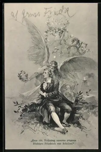 AK Friedrich Schiller, zum 100. Todestag