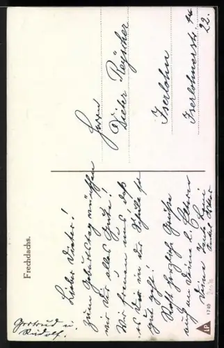 AK Frechdachs, Knabe mit Pfeife