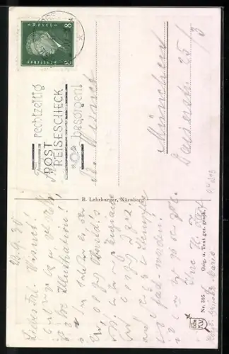 AK Wanderer suchen Schutz vor dem Regen in einer Berghütte