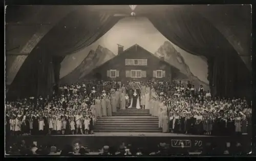 AK Aarau, Eidg. Schützenfest 1914, Schlusscene beim Festspiel