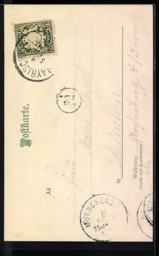 AK Bayern in Tracht beim Tanzen, um 1900