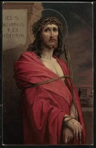 Künstler-AK Martin Feuerstein: Ecce Homo, Jesus von Nazareth
