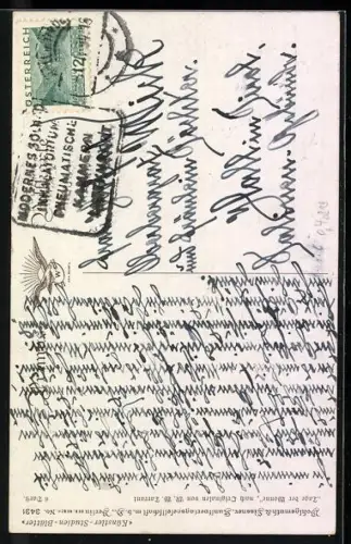 Künstler-AK Glückliche Tage, Glaubst du an Märchen?, Mädchen und Elfen