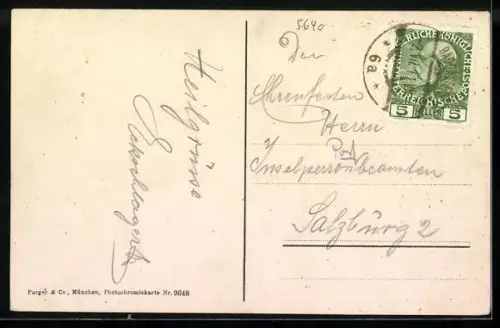 AK Badgastein, Teilansicht mit Kirche