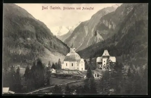 AK Bad Gastein, Blick auf Böckstein und Anlauftal