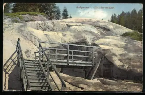 AK Badgastein, Partie an den Gletschermühlen